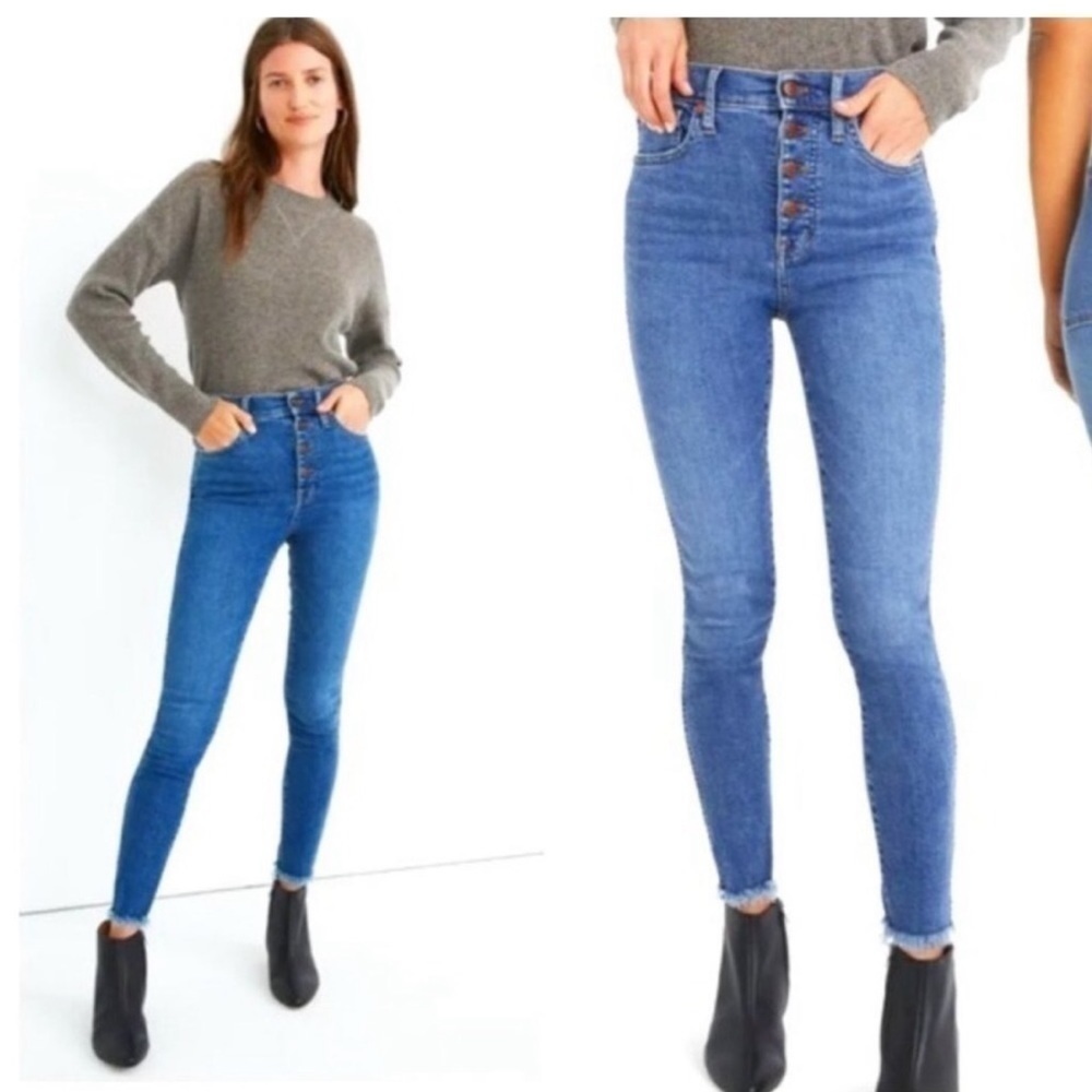Madewell JEANS 10” HIGH RISE SKINNY SIZE 26 Button fly
